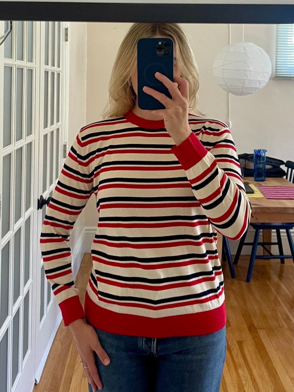 Striped Lightweight Sweater, Zara